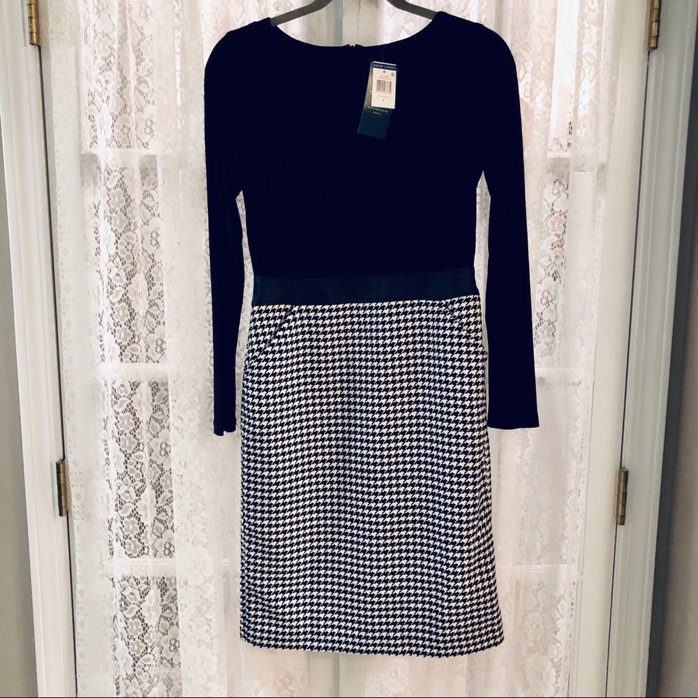 NWT black & white Ralph Lauren dress. Size 4.